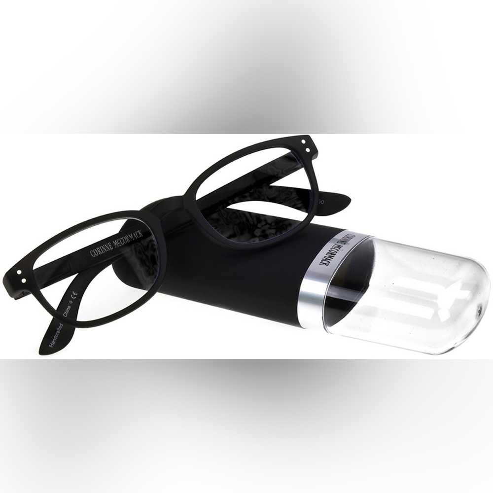🌟FREE🌟 Black Clear Reading Glasses ColorSpex Blue Light Blocking Portable Case